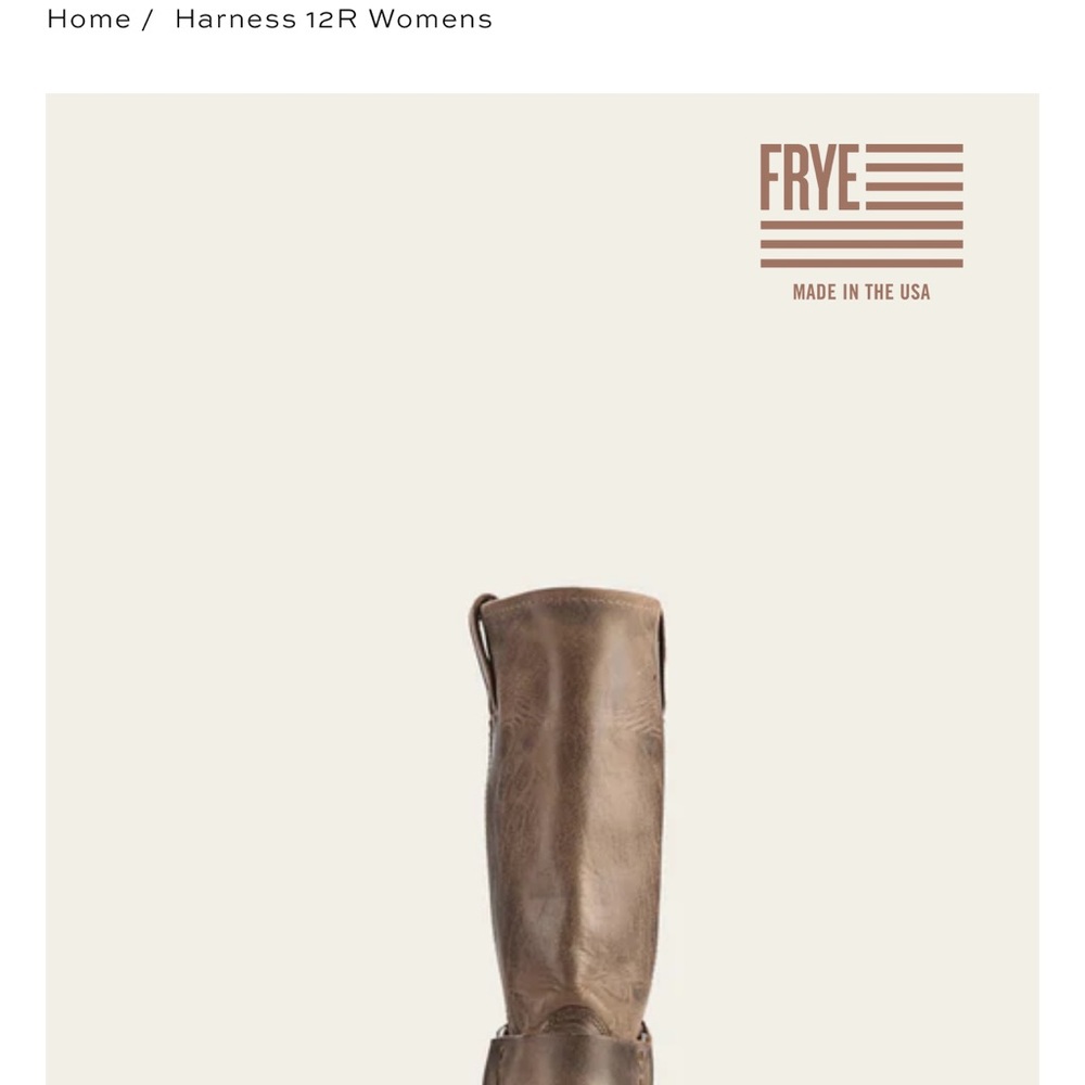 FRYE Harness 12R Women’s Leather Mid-Calf Boots Color: Smoke Size: 9 M - Picture 7 of 12